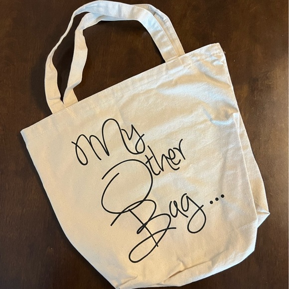 My Other Bag Handbags - My Other Bag Canvas Tote Elizabeth Designer Handbag Junkie Goes Environmentally
